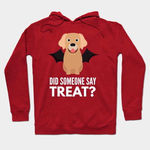 Golden Retriever Halloween Trick or Treat Hoodie by DoggyStyles